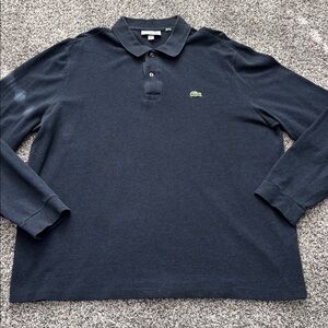 CCO EUC Mens Lacoste Long Sleeve Classic Fit Polo
